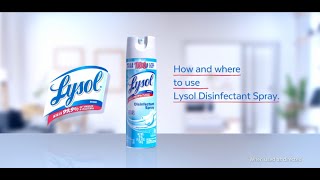 How and where to use Lysol Disinfectant Spray [upl. by Anavoig]