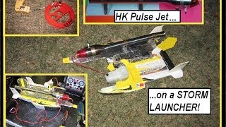 HobbyKing Pulse Jet Demo on a STORM LAUNCHER with start up tips [upl. by Zeret465]