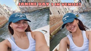 JANINE GUTIERREZ BINAHAGI ANG DAY 1 EXPLORING VENICE [upl. by Natsreik]