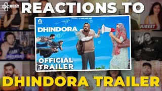 Reactions to Dhindora Trailer  BBKV Productions BBKiVines [upl. by Tterag]