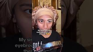 This is funny she’s actually really good makeup sistermakeup makeuptutorial shorts [upl. by Nonna]