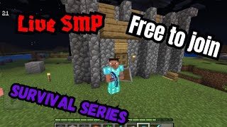 Joinable Live SMP on Minecraft The Survival series free to join [upl. by Scoville696]