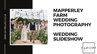 Mapperley Farm Wedding Photography Slideshow [upl. by Llenart648]