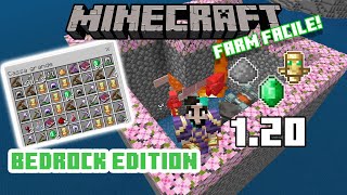 120 La Migliore FARM di RAID PILLAGER per Bedrock Edition Totem Smeraldi  MINECRAFT ITA [upl. by Dixil]