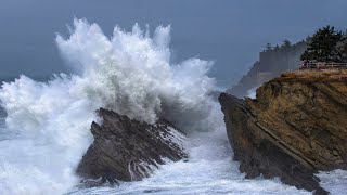 Watch a King Tide on the Oregon Coast [upl. by Akemahc]