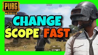 How To CHANGE SCOPE FAST In PUBG Mobile ✅ 2024 FULL GUIDE  Master Scope Switching in PUBG Mobile [upl. by Aehcsrop]