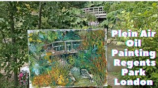 Regent’s Park Plein Air Landscape Painting [upl. by Naitsabas]