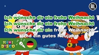 FROHE WEIHNACHT  Weihnachtslieder  Karaoke  Minidisco [upl. by Ehctav]