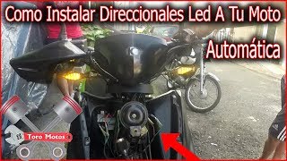 Como Instalar Direccionales Led A Una Moto  Agility 125 [upl. by Seuqramed]