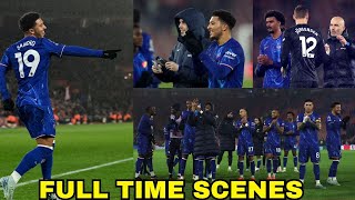 Together 💙Sancho First Goal At Chelsea And Full Time Celebrations [upl. by Asirrac]