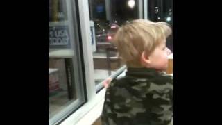 Angelman syndrome Aiden eating at McDonalds [upl. by Demetra]