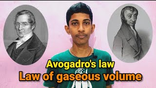 Avogadros law and Gay lussac law explained in Tamil [upl. by Aicila]