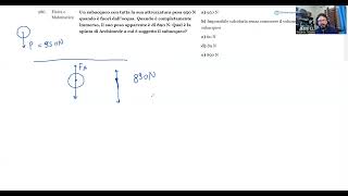 🔭 Luglio 2024  Fisica e matematica n° 286  Un subacqueo con tutta la sua attrezzatura pesa 950 N … [upl. by Ynnob]