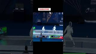 Spectacular Foot Attack by Romain Cannone FRA in the Epee Fencing World Championships Semifinal [upl. by Annaj]