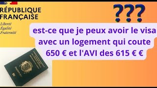 campus France estce que je peux avoir le visa avec un logement qui coûte 650 € et lAVI des 615 € [upl. by Leibman]