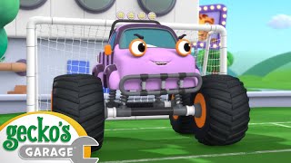 Geckos Garage  Fair Play Football Mix Up  Kids Fun amp Educational Cartoons  Moonbug Play and Learn [upl. by Caspar508]