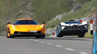 Koenigsegg Jesko Absolut vs Bugatti Bolide at Highlands [upl. by Joseph]