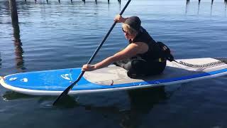 Learn how to kneel sit and prone paddle your stand up paddle board easier [upl. by Salohci]