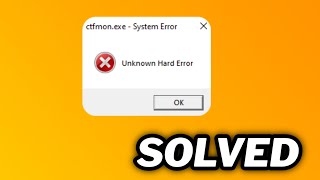 FIXED ctfmonexe system error in windows 1011 [upl. by Swenson]