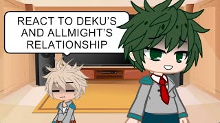 BNHA react to Deku’s and Allmight’s relationship my first vid [upl. by Etnomal255]