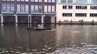 Rowing in a canoe with the RowSurfer [upl. by Gunar]