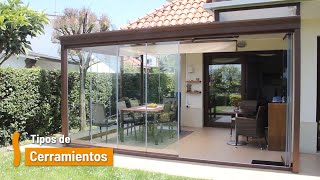 Tipos de Cerramientos Acristalados para Porches Terrazas Balcones y Pérgolas [upl. by Tonnie]