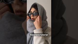 Balaclava tutorial🥶🧣❄️ tutorialbalaclavashoppingclothesaestheticvibesmusicmakeupstyle [upl. by Lecram179]