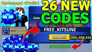 NEWEST🔥BLOX FRUITS CODES FOR FRUITS NOVEMBER 2024  ROBLOX BLOX FRUITS CODES 2024 [upl. by Anekam]