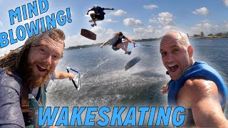 Jake Skate  This Dude Shreds a Wakeskate [upl. by Nybor]