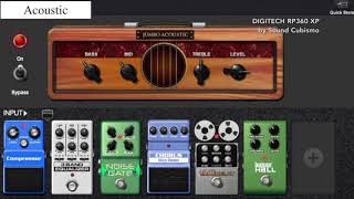 Digitech RP360 XP Demo5 1990s sound   Marshall MesaBoogie Digitech Peavey Fender Models [upl. by Stretch]