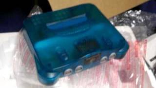 Nintendo 64 ICE Blue Unboxing [upl. by Delos13]