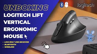 Logitech Lift Vertical Ergonomic Mouse  Graphite Color UNBOXING [upl. by Ner479]