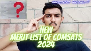 NEW 1st Merit List Of Comsats University Spring 2024  Life At Comsats [upl. by Benedetto]