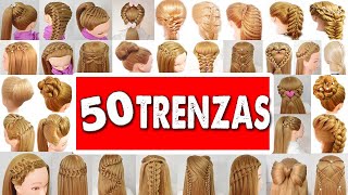 50 Peinados Faciles y Rapidos con Trenzas para este 2024 de Fiestas  Niñas  Graduación [upl. by Arakal946]