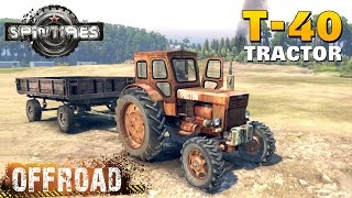 SpinTires T40 AM Tractor Offroad Test [upl. by Enneirdna623]