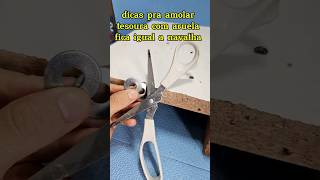 Ótimas dicas como amolar tesoura fácil diy shorts dicas ideias [upl. by Assilla156]