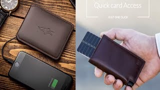 7 Amazing Smart Wallets With Wifi Hotsopt Wireless ChargerSolar Power GPS Tracking amp Many More [upl. by Asp]