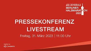 GENERALI BERLINER HALBMARATHON 2023 Press Conference [upl. by Nevaed791]