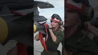 Loading a live AIM 9X Sidewinder warhead on an F35 [upl. by Lehrer463]