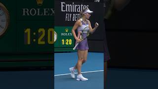 Wozniacki and Jabeurs INCREDIBLE rally 😱 [upl. by Haerdna936]