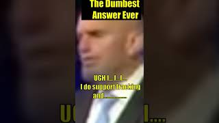 Fetterman gives DUMBEST debate answer ever shorts [upl. by Berkie]