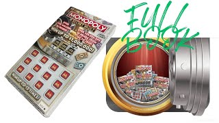 Monopoly Secret Vault FULL BOOK Florida Lottery Scratch Offs [upl. by Colman]