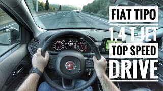 Fiat Tipo 14 TJet SDesign 2019  POV Drive on German Autobahn  Top Speed Drive [upl. by Ammeg]