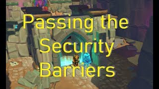 Runescape 3 Archaeology Passing the Maximum amp Security Barriers in Kharidet [upl. by Haliek]