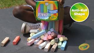 Crayola Outdoor Sidewalk Chalk  Product Demo Video [upl. by Gem]