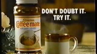 1988 Coffee Mate Non Dairy Creamer quotDoubtersquot TV Commercial [upl. by Stier]