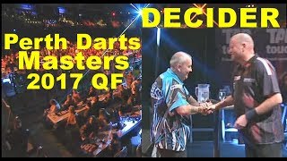 Taylor V van Barneveld QF Decider 2017 Perth Darts Masters [upl. by Soilisav]