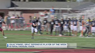 Isaac Pingel GPAC Defensive Player Of The Week [upl. by Eirena208]