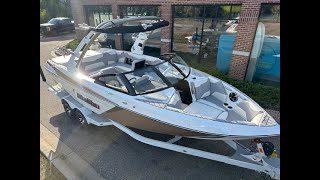 2020 Malibu Boats 23 LSV walk through  Tuscan Gold Metallic amp White [upl. by Jemimah]