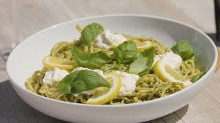 Lemon Garlic Pesto Style Pasta [upl. by Acinorev]